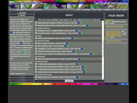 Downloading Public GIS Data from NRCS Data Gateway