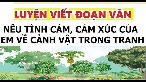 NÊU TÌNH CẢM, CẢM XÚC CỦA EM VỀ CẢNH VẬT TRONG TRANH |TIẾNG VIỆT 3 - KẾT NỐI TRI THỨC|VIẾT ĐOẠN VĂN