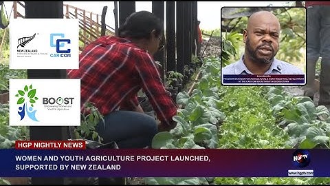 WOMEN AND YOUTH AGRICULTURE PROJECT LAUNCHED, SUPPORTED BY NEW ZEALAND