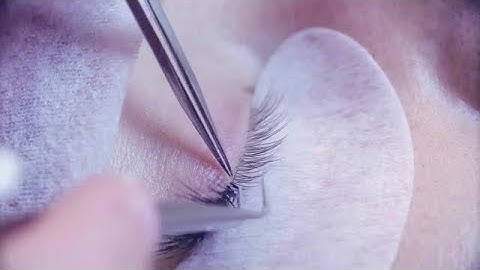 Eyelash Extension In Salon Stock Video