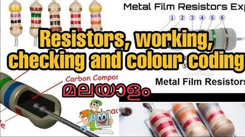 Resistor | working | Colour code | Checking | Malayalam | class 2