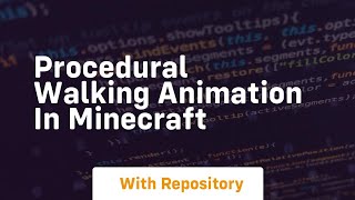 procedural walking animation in minecraft screenshot 5