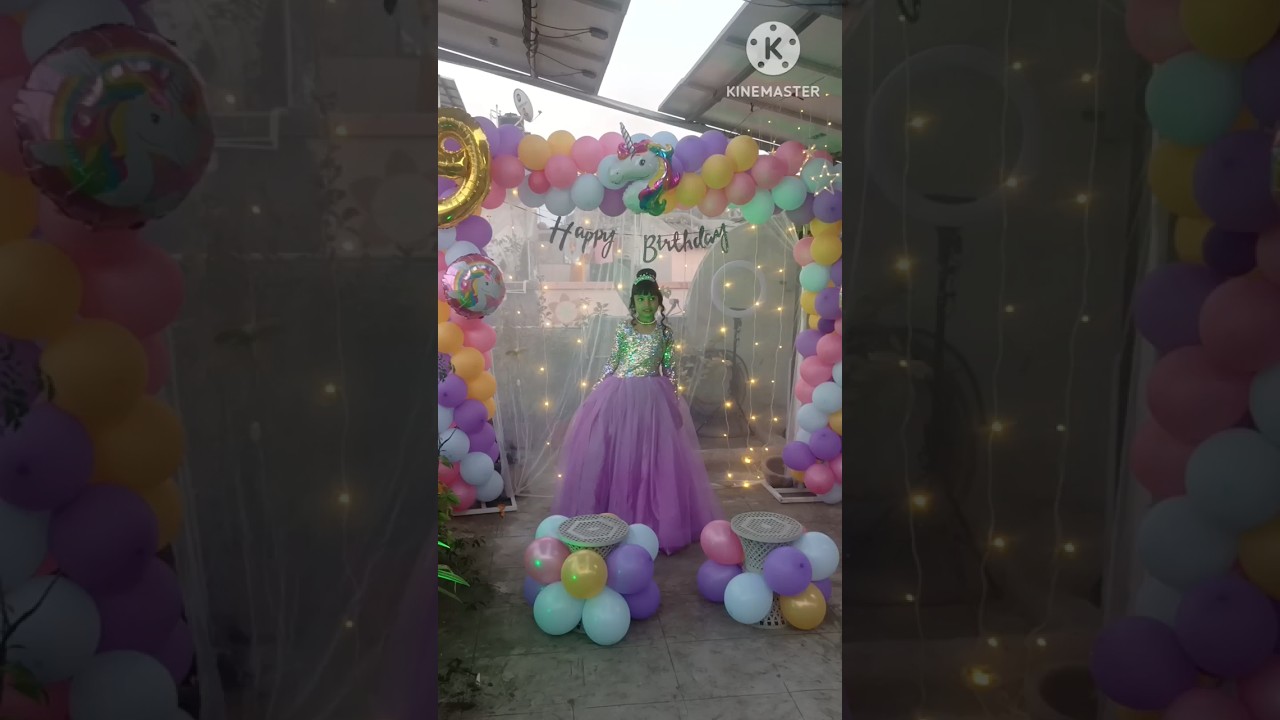 🦄 Unicorn Theme Birthday Celebration 🦄 / My 9th Birthday Celebration / 