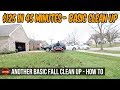 $125 In 45 Minutes, How To Do A Fall Leaf Clean Up #3, Bagging Leaves | Simple Basic Clean Up