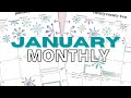 JANUARY 2022 MONTHLY | PLAN WITH ME | CLASSIC HAPPY PLANNER