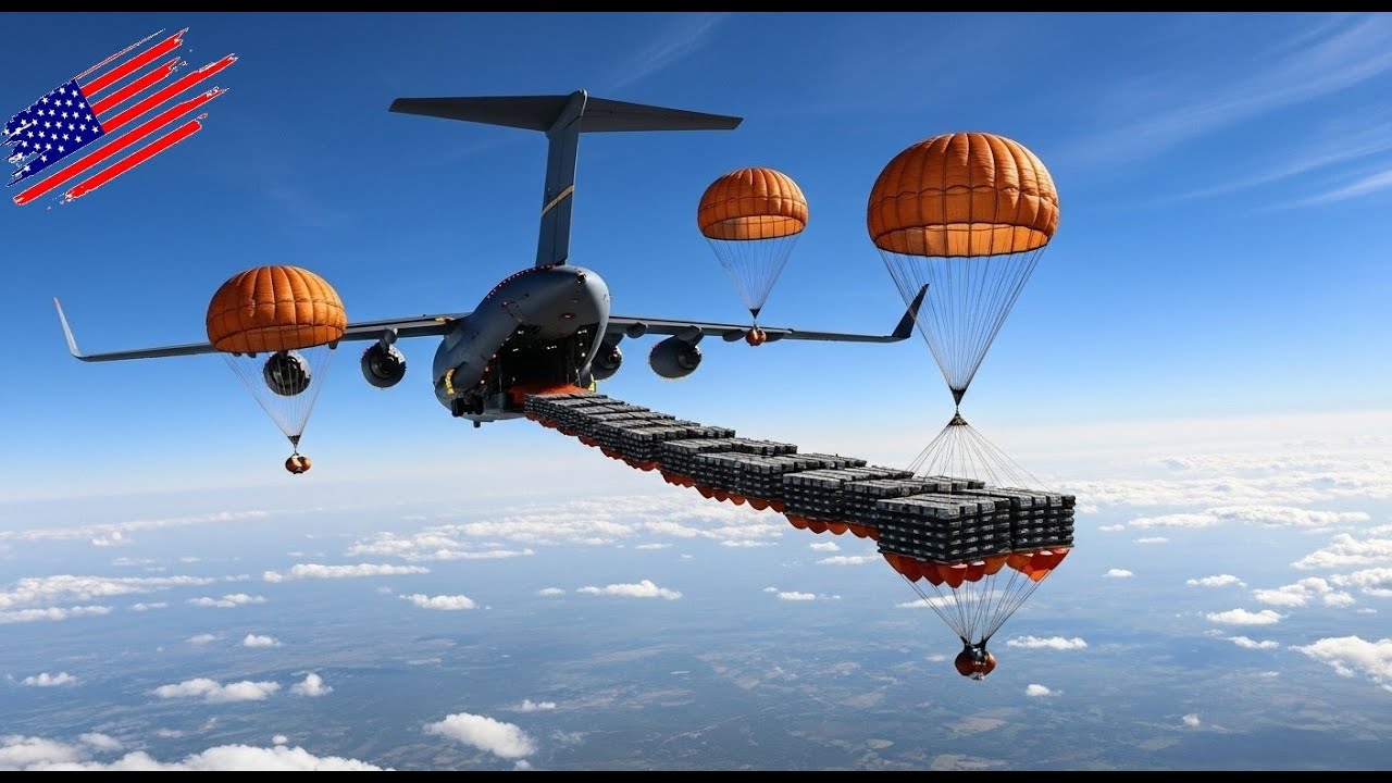 US Air Force C-17 Globemaster III in Action | Powerful Military Aircraft Performance