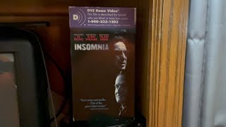 Opening To Insomnia 2002 Vhs Dvs
