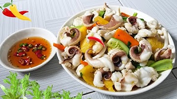 Mực Xào Thập Cẩm đẹp mắt hấp dẫn ngon miệng | Cách sơ chế mực và xào mực không bị nước