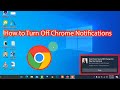 How to stop notifications on chrome in pc