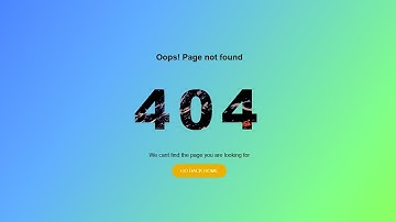 Creating a Awsome 404 Error page less then in 3 Minutes