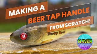 Carving a Walleye Beer Tap Handle!!