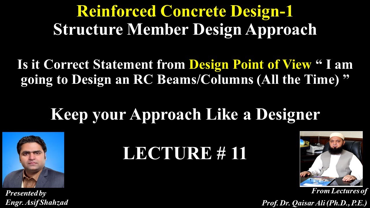 Structure Design Approach Design of Beam and Column - YouTube