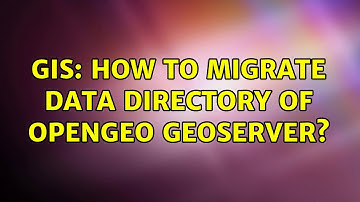 GIS: How to migrate data directory of opengeo geoserver?