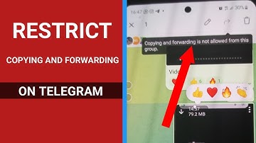 TELEGRAM: How to Restrict Forwarding, Copying, and Saving Contents|| Telegram Tips