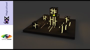 MagicaVoxel Creating a simple Model + Light Emission