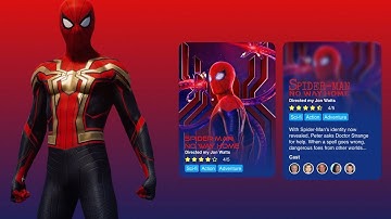 Spider-Man || Movie Card UI Design using html & css || Code Today