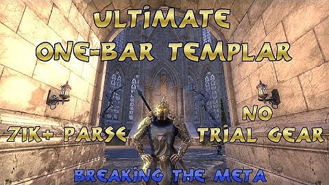 ESO: Ultimate One Bar Templar! (StamPlar) - 2020 New Twitch: www.twitch.tv/the_gameroom