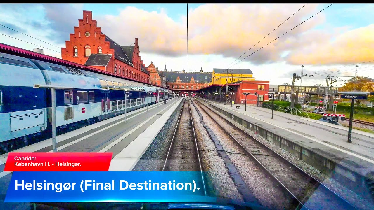 4K Førerrumsvideo / Cabride (Denmark, 2024): København H - Helsingør (