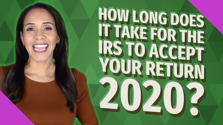 How long does it take for the irs to acknowledge your tax return