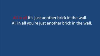 Pink Floyd-Another Brick In The Wall Parte 2 (Karaoke).wmv