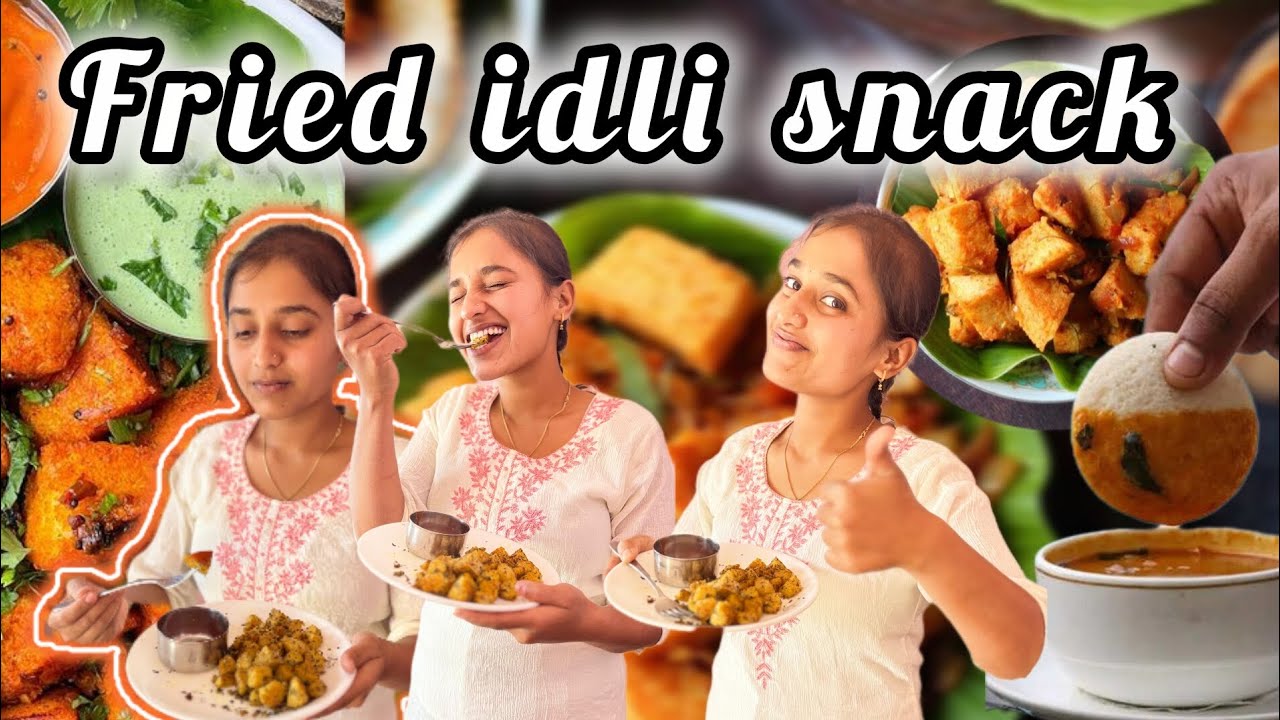 How to make fried idli ❌ how to feel fried idli 🤣Siso & I turned leftover idlis into magic 🤤Idliglow