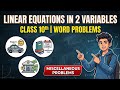 CLASS10th🔥!PAIR OF LINEAR EQUATION IN TWO VARIABLES! !MISCELLANEOUS WORD PROBLEM! #viral #class10th