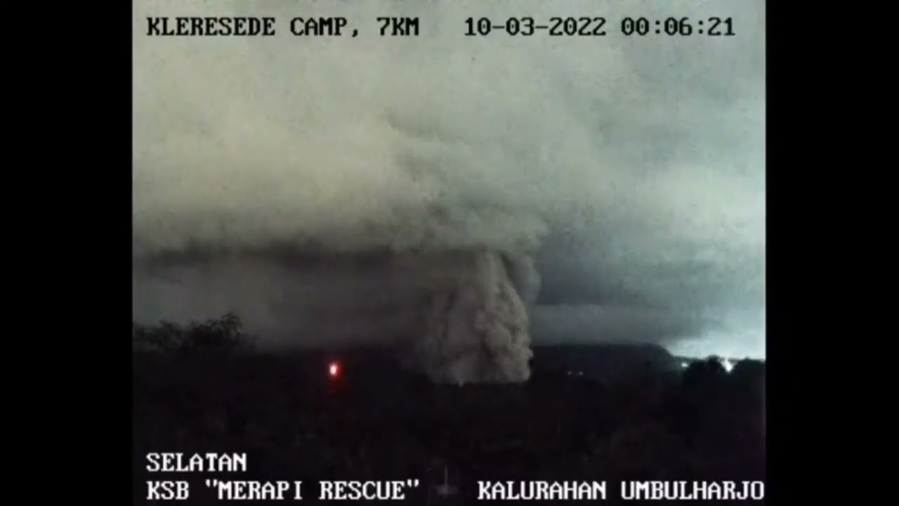 Detik-detik Gunung Merapi Meletus 2022