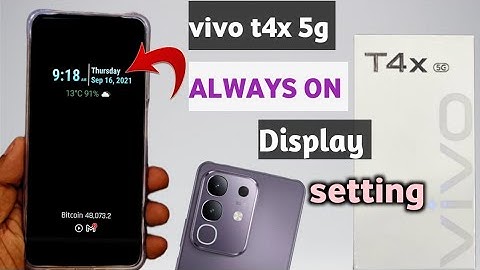 Vivo t4x 5g always on display setting|| vivo t4x 5g always display on setting kaise kare