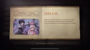 Identity V 6th Anniversary Tales (Day 20): Sanrio Part 2