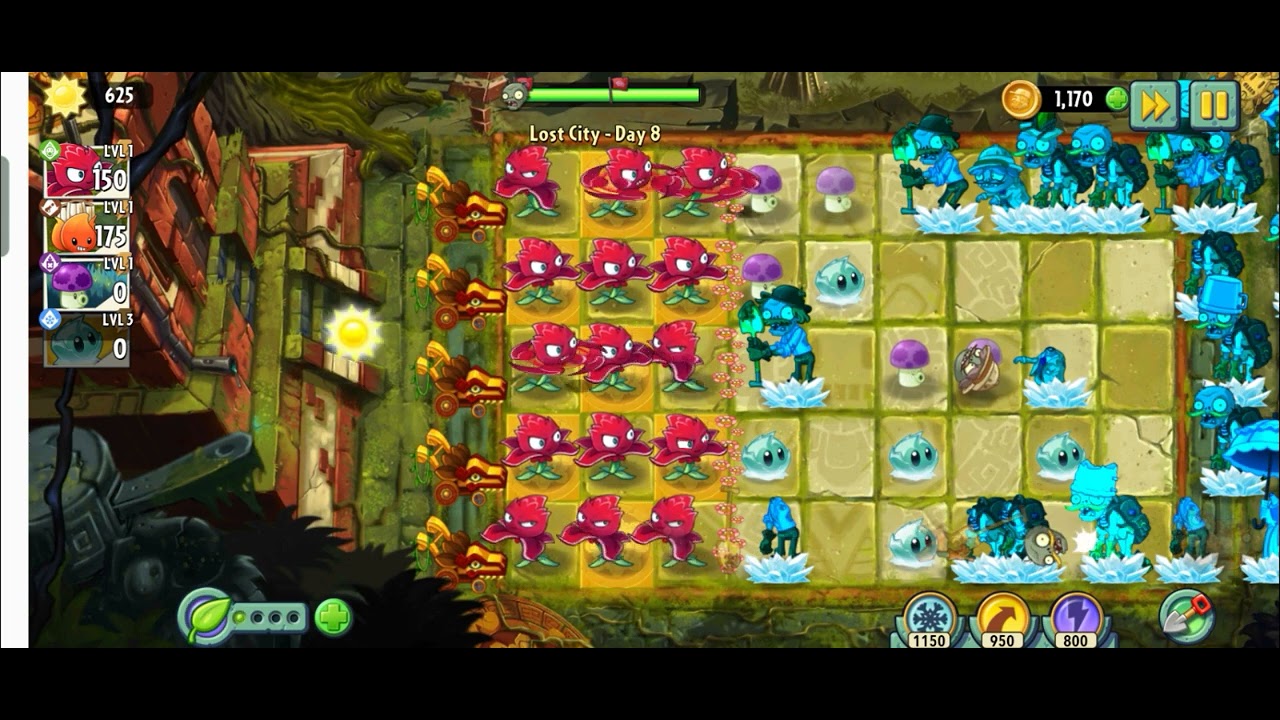 plants vs zombies 2 Lost City day 8 - YouTube