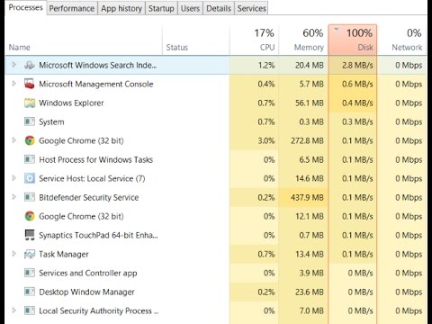 Windows 10 100% Disk Usage - Solved