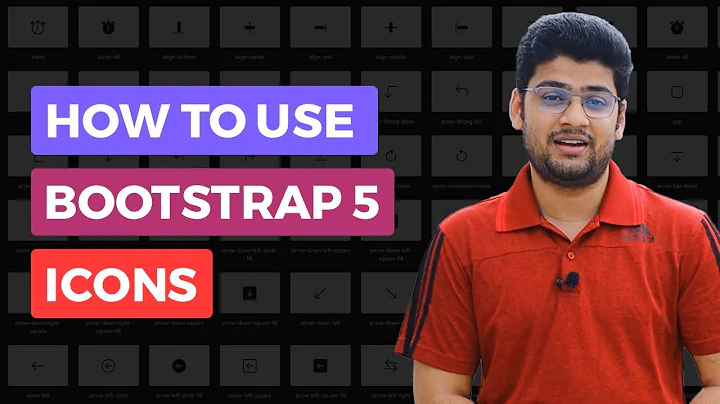 How to use Bootstrap 5 Icons properly
