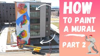 How to paint a Large mural - Explanation with Facts and Figures (Part 2)