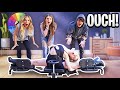 How far can you split challenge with rebecca zamolo ouch elliana walmsley