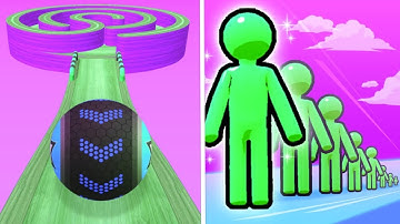 Going Ball vs Scale Man Run Walkthrough,iOS Android Ball Colour Run New Update ( part : 511 )