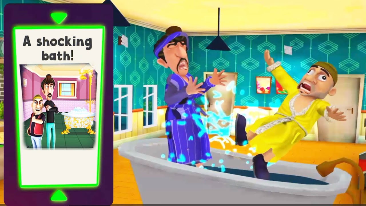 Scary Robber Home Clash 1.24 New Update A Shocking Bath Gameplay Walkthrough (Android, iOS)