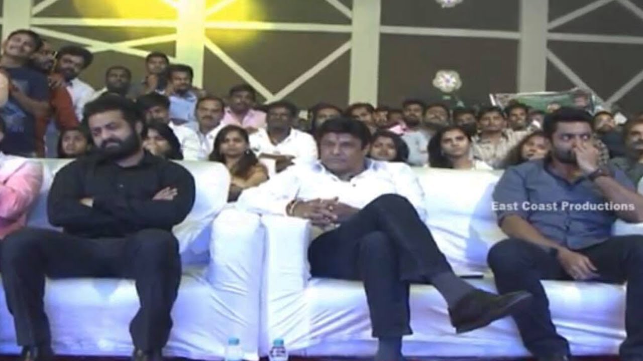 Nandamuri Balakrishna, Jr NTR & Kalyan Ram Entry @ 118 Pre Release Event