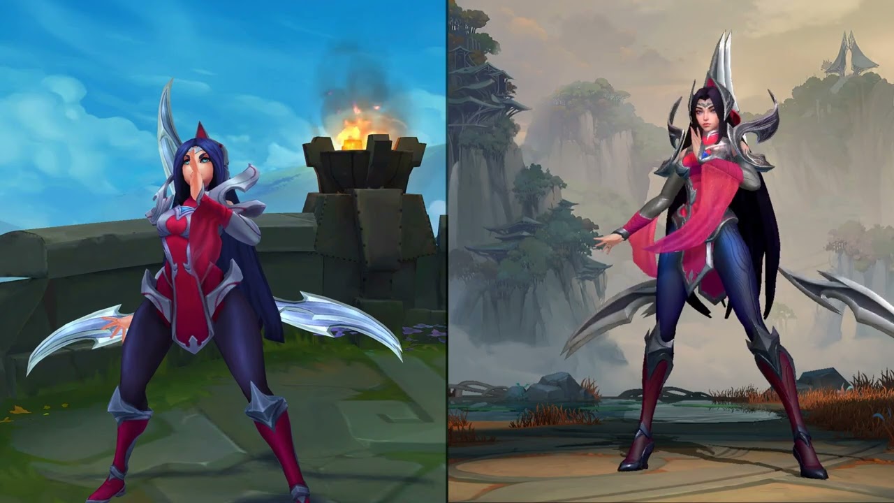 Irelia League of Legends VS Wild Rift Comparison