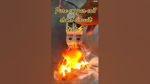 Pure copper single coil short circuit test #shorts