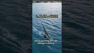 Gybing in marginal winds and underpowered! #windsurfing dsurf