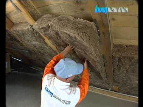 Утепление скатных кровель теплоизоляцией Knauf Insulation