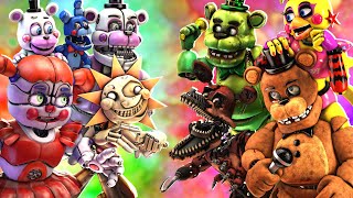 Sfm Fnaf Top 5 Best Security Breach Vs Fight Animations