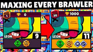 Gemming EVERY Brawler to MAX LEVEL 11 with GEARS! I spent $$$..!? 😱