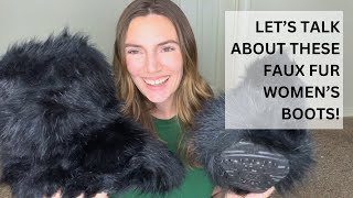 Trend Alert: Winter Knee High Fluffy Faux Fur Boots Review 2023!  Fashion Meets Function