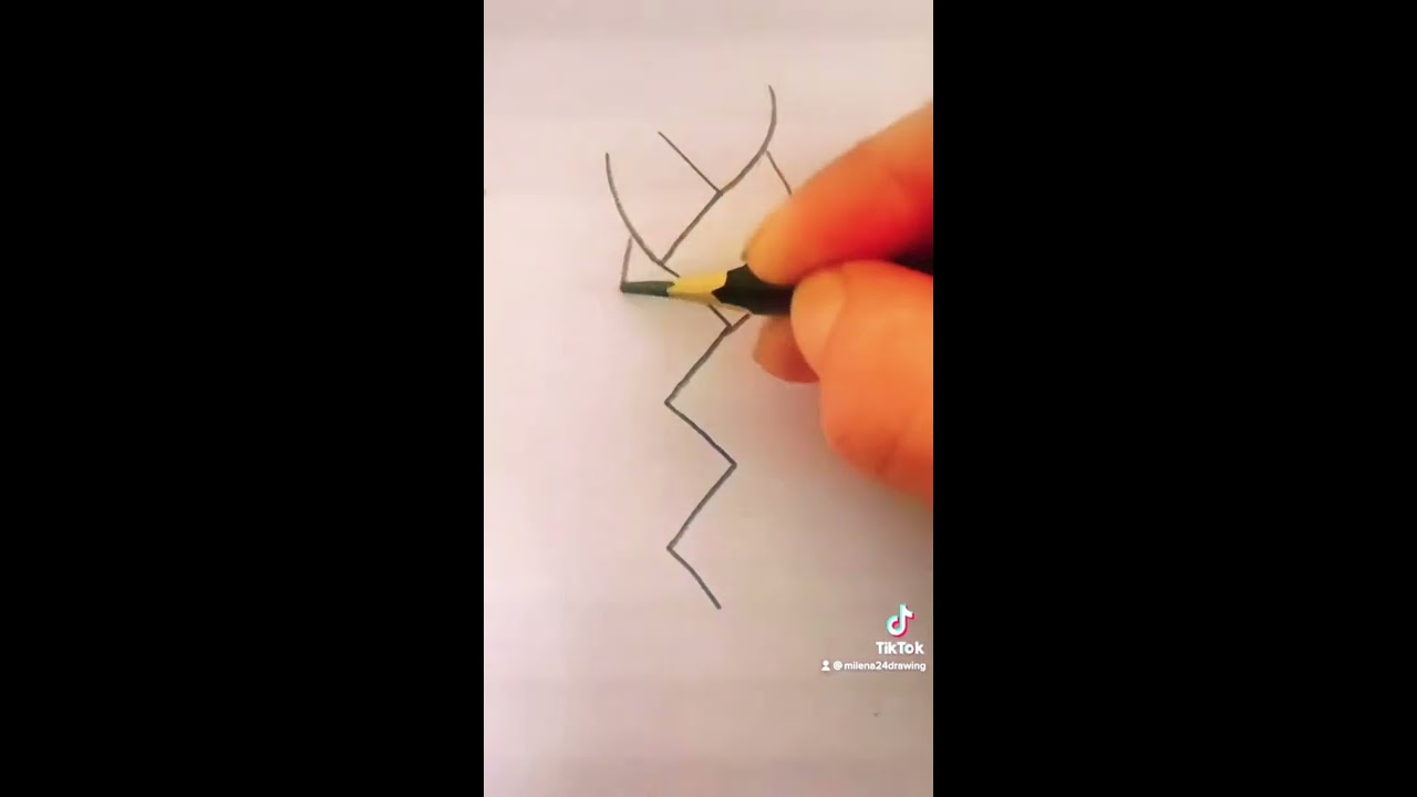 3D-Zeichnung einer Wand auf Papier für Anfänger Schritt für Schritt