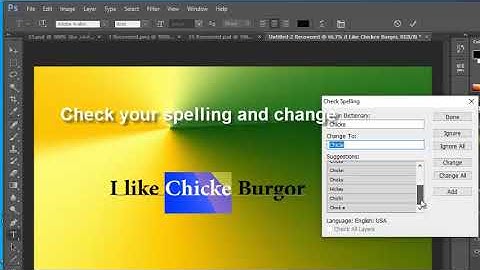 How to Fix Grammar & Spell Check Not Working in Photoshop