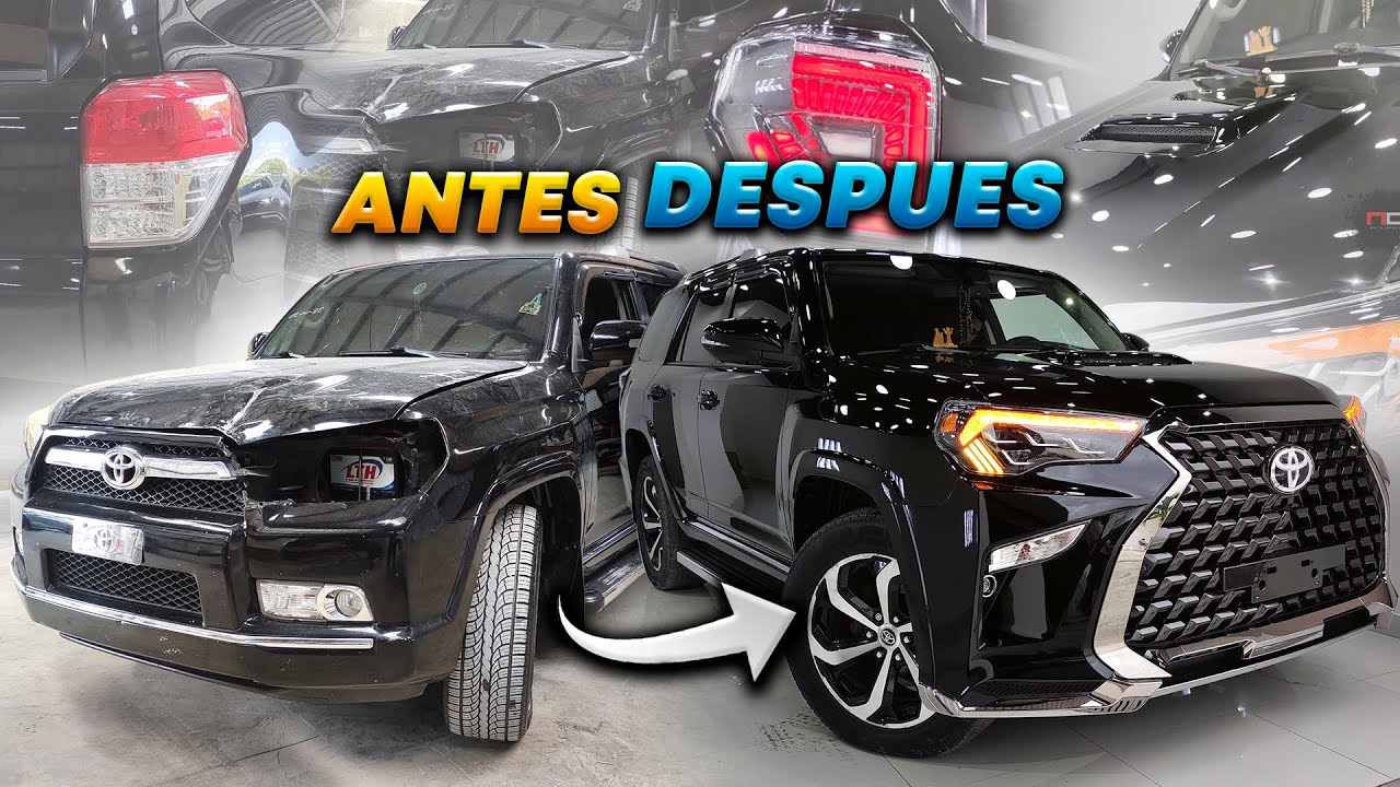 TOYOTA 4RUNNER 2010 TRANSFORMATION KIT LEXUS STYLE 2021 & TRD HOOD