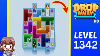 Drop Away Level 1342 Solution Walkthrough