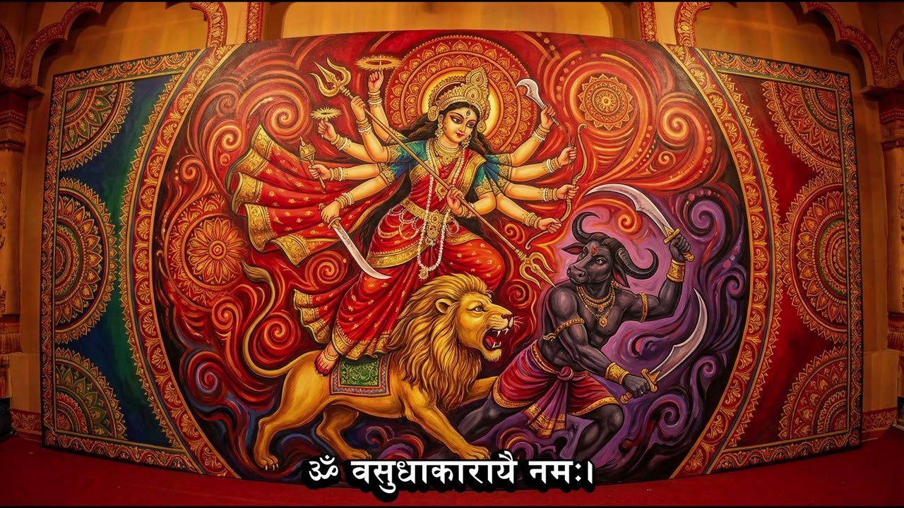ॐ वसुधाकारायै नमः। | Durga Maa Mantra for Prosperity, Protection & Divine Blessings