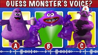 Guess the MONSTER'S VOICE #36 | GARTEN OF BANBAN 4 | Mrs. FLUFFY, GRIMACE SHAKE, FANTOL, SLOW SILAS
